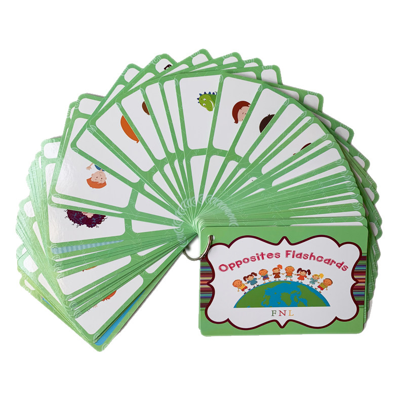 Card Game Kids - 100가지 반대되는 단어 플래시 카드 영어
