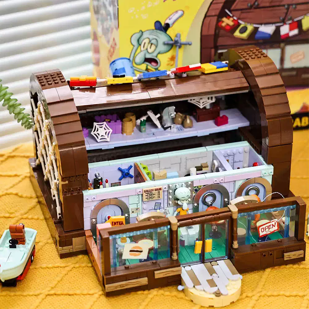 Kids Xbox Toys - 스폰지밥 크러스티 크랩 에어리어-X 블록 세트