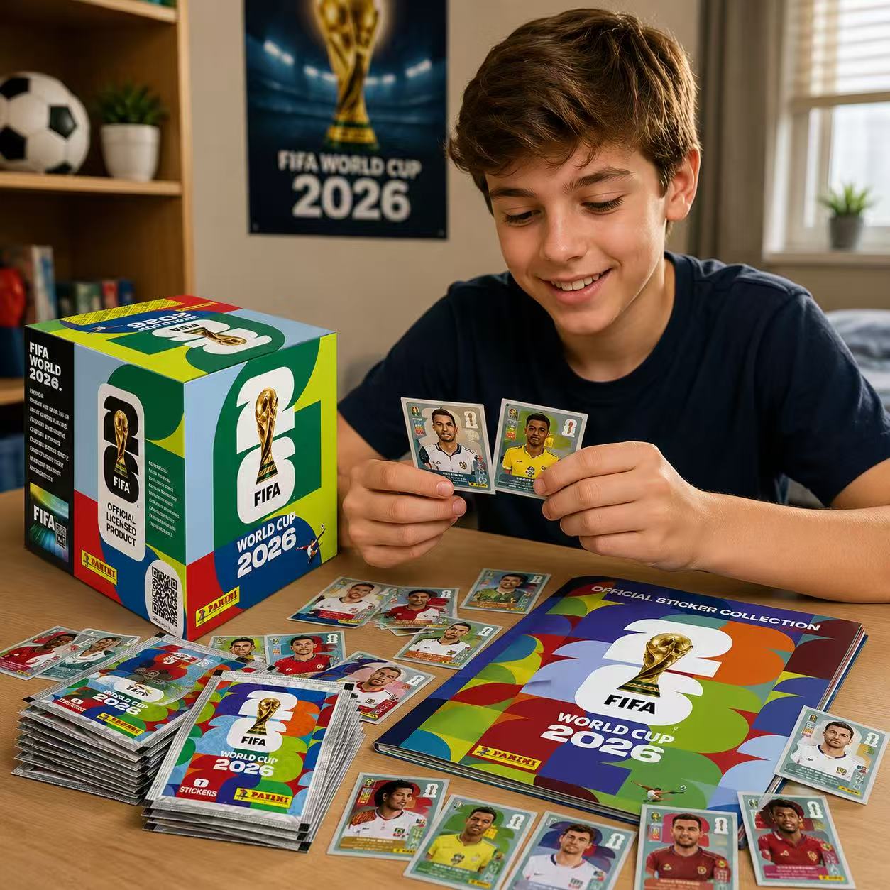 Card Game Kids - 2026 파니니 FIFA 월드컵 축구 스티커