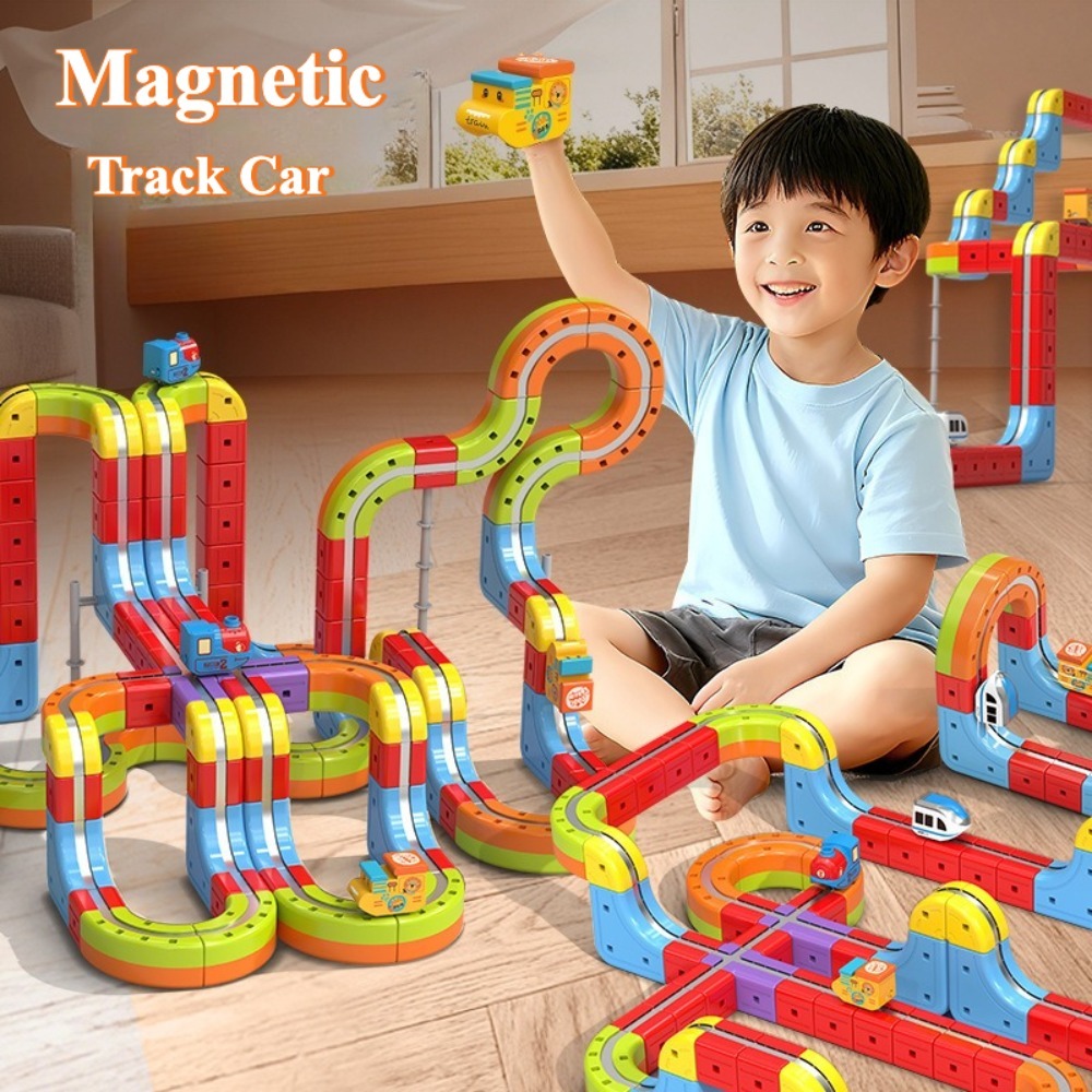 Toy Train Track Set - DIY 조립 트랙 퓨전 기차 세트