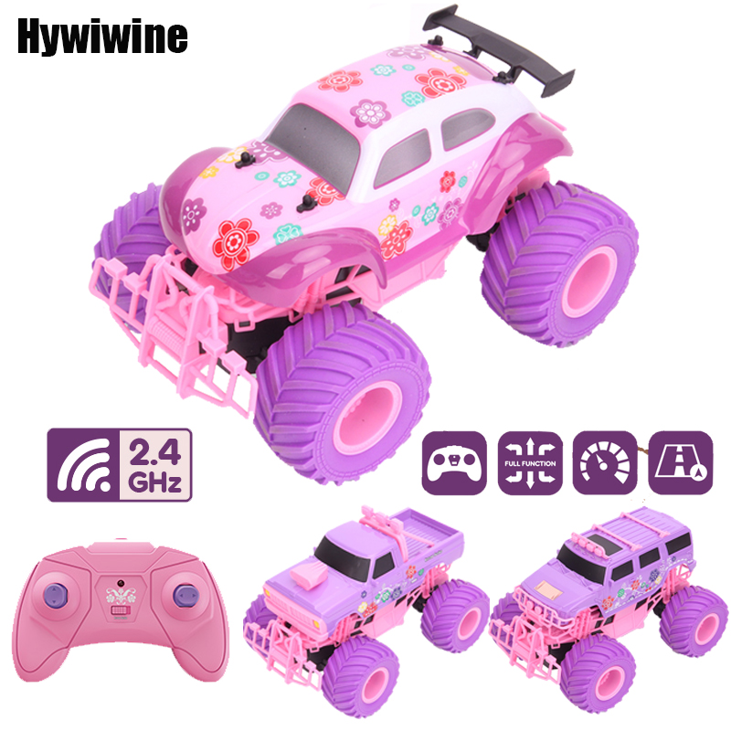 Kids Toys Electric Car - 핑크 RC 자동차 전기 드라이브 오프로드
