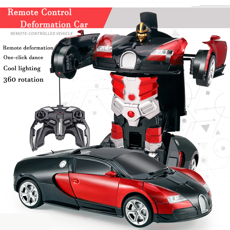Kids Toys Electric Car - 2in1 전동 RC 자동차 변신 로봇
