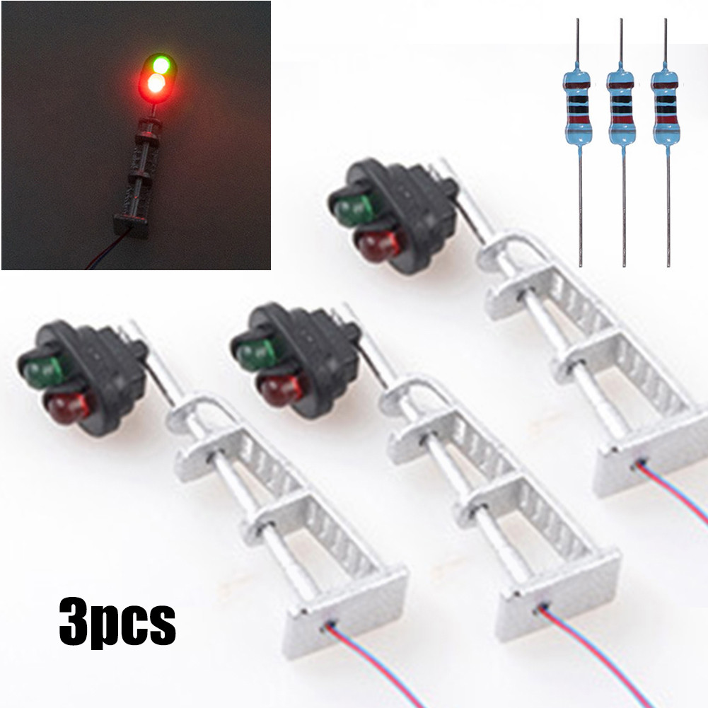 Toy Train Track Set - 3pcs 모델 철도 N 규모 1:87
