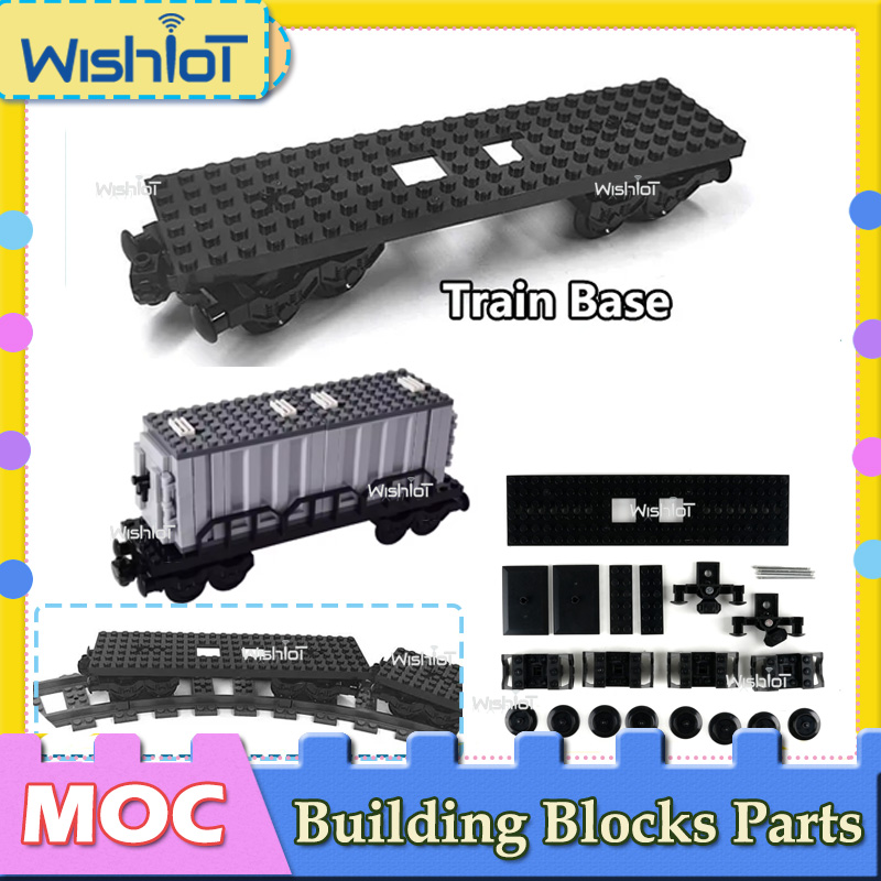 Toy Train Track Set - 도시 기차 트랙 기본 MOC 빌딩