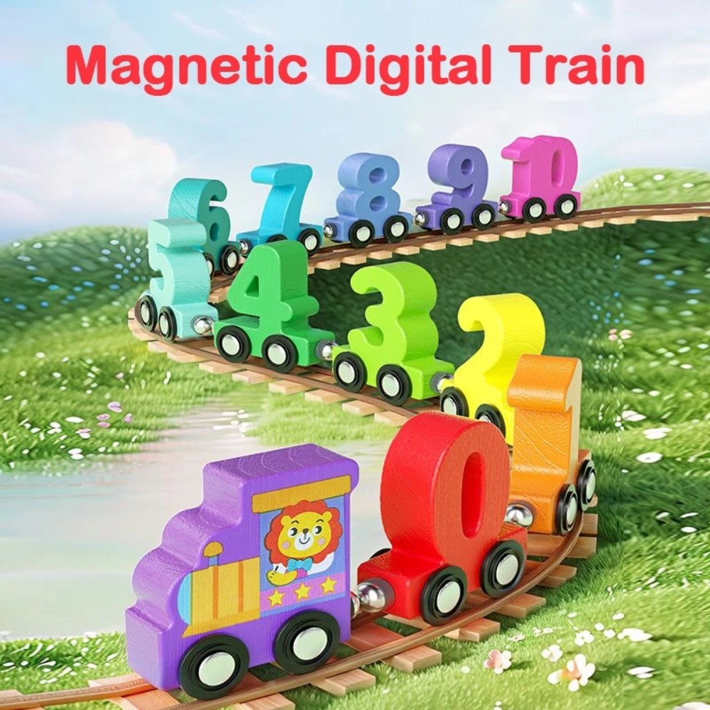 Toy Train Track Set - 1세트 0-10 숫자 디지털 기차 장난감