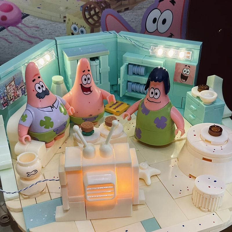 스폰지밥 패트릭 스타 록 하우스 블록 세트 창의적인 D - Kids Xbox Toys 리뷰 및 가격