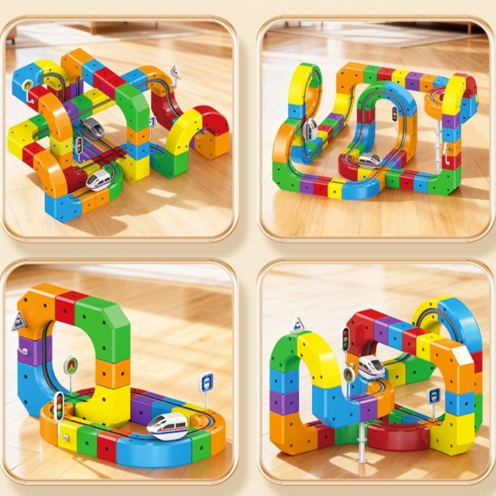 DIY 조립 트랙 퓨전 기차 세트 3D 인피니티 매직  - Toy Train Track Set 리뷰 및 가격