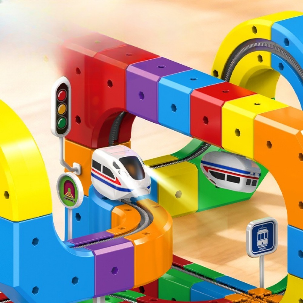 DIY 조립 트랙 퓨전 기차 세트 3D 인피니티 매직  - Toy Train Track Set 리뷰 및 가격