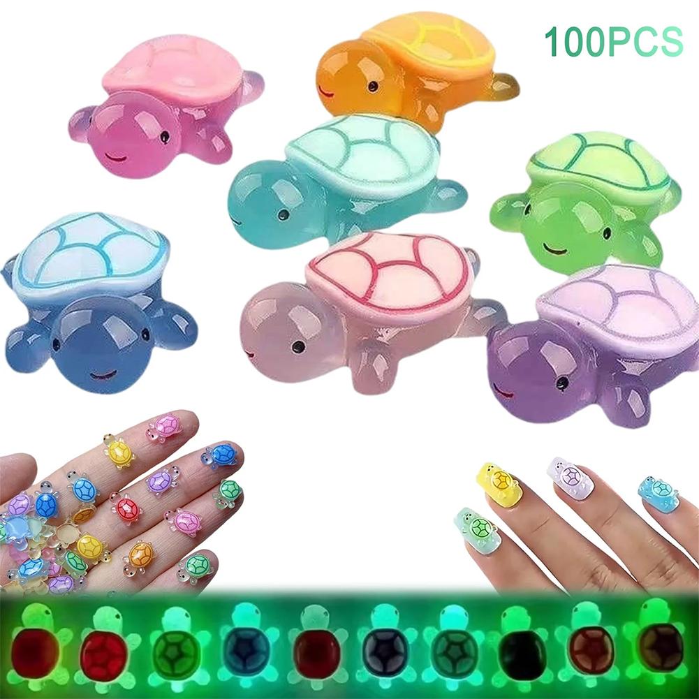 1/100개 컬러풀 랜덤 야광 작은 거대 거북이 수납함 - Kids Toys Little People 리뷰 및 가격