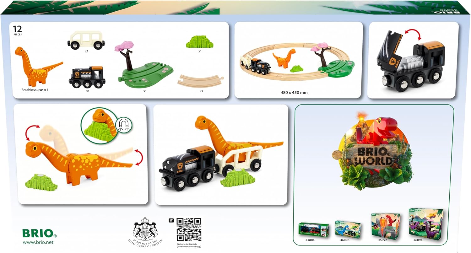 12피스 공룡 기차 원형 세트(인터랙티브 공룡, 나무  - Toy Train Track Set 리뷰 및 가격
