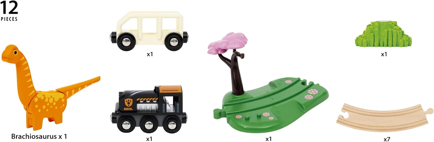 12피스 공룡 기차 원형 세트(인터랙티브 공룡, 나무  - Toy Train Track Set 리뷰 및 가격