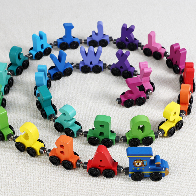 어린이용 나무 자석 컬러 디지털 글자 과일 기차 아기  - Toy Train Track Set 리뷰 및 가격