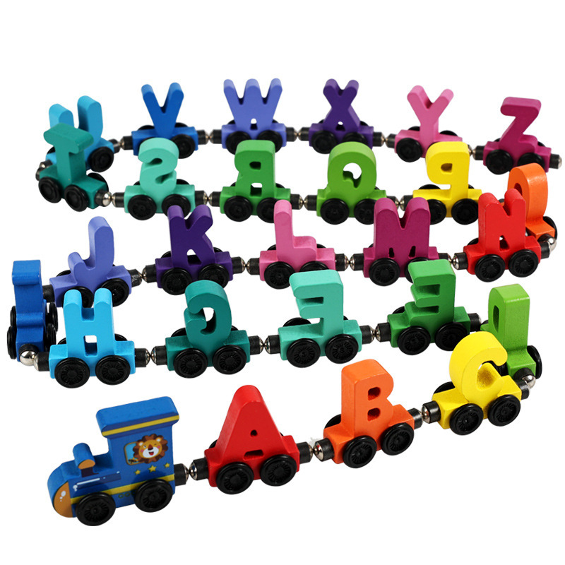 어린이용 나무 자석 컬러 디지털 글자 과일 기차 아기  - Toy Train Track Set 리뷰 및 가격
