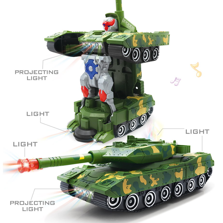 빛과 음악이있는 전기 변형 로봇 자동차 장난감 2 in - Kids Toys Electric Car 리뷰 및 가격