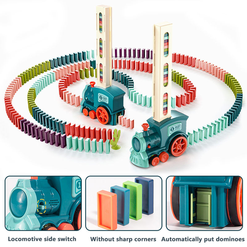 자동 도미노 레이싱 기차 전기차 도미노 클립 및 도미노 - Kids Toys Electric Car 리뷰 및 가격