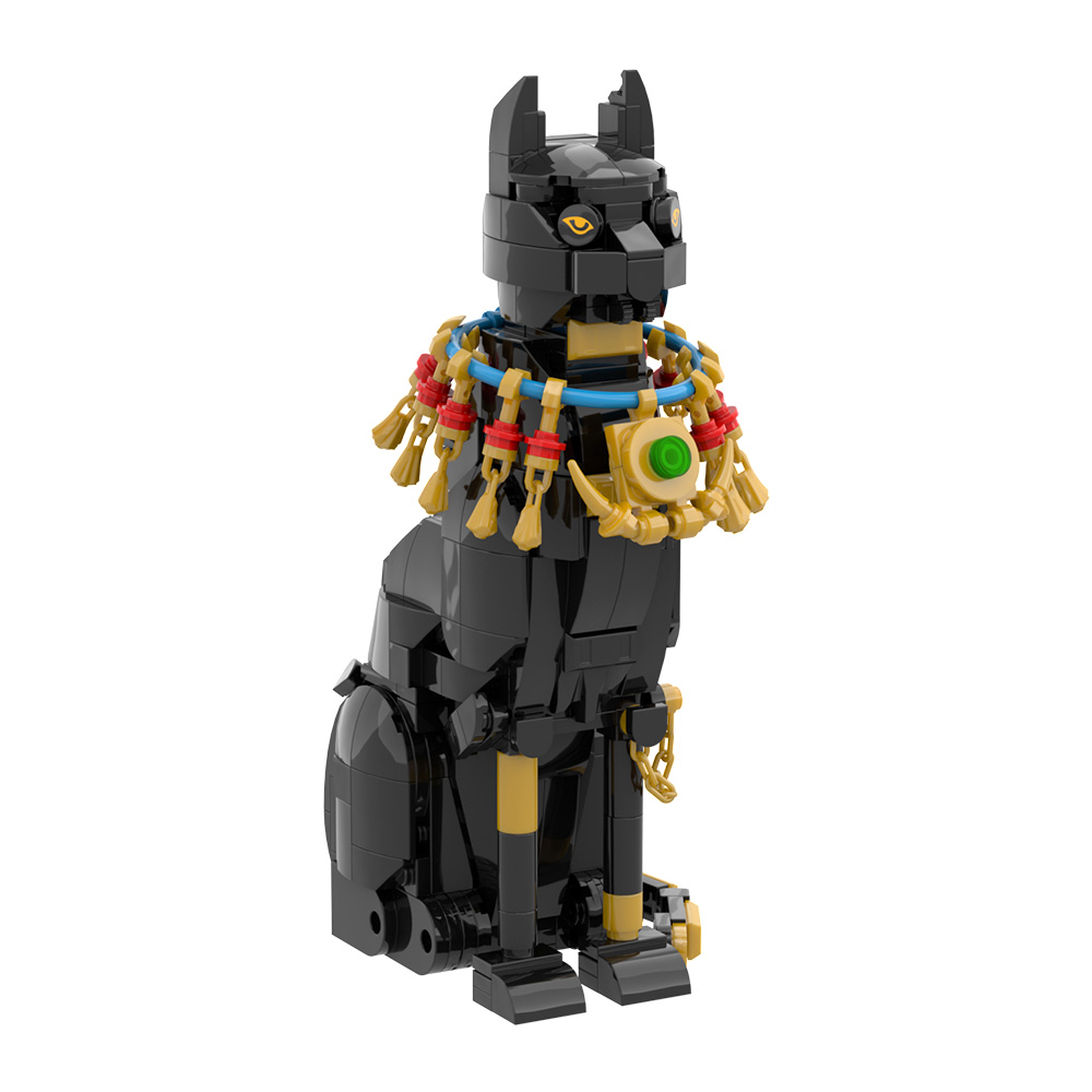MOC 이집트 고양이 블록 모델 이집트 피라미드 수호  - Kids Toys Egypt 리뷰 및 가격
