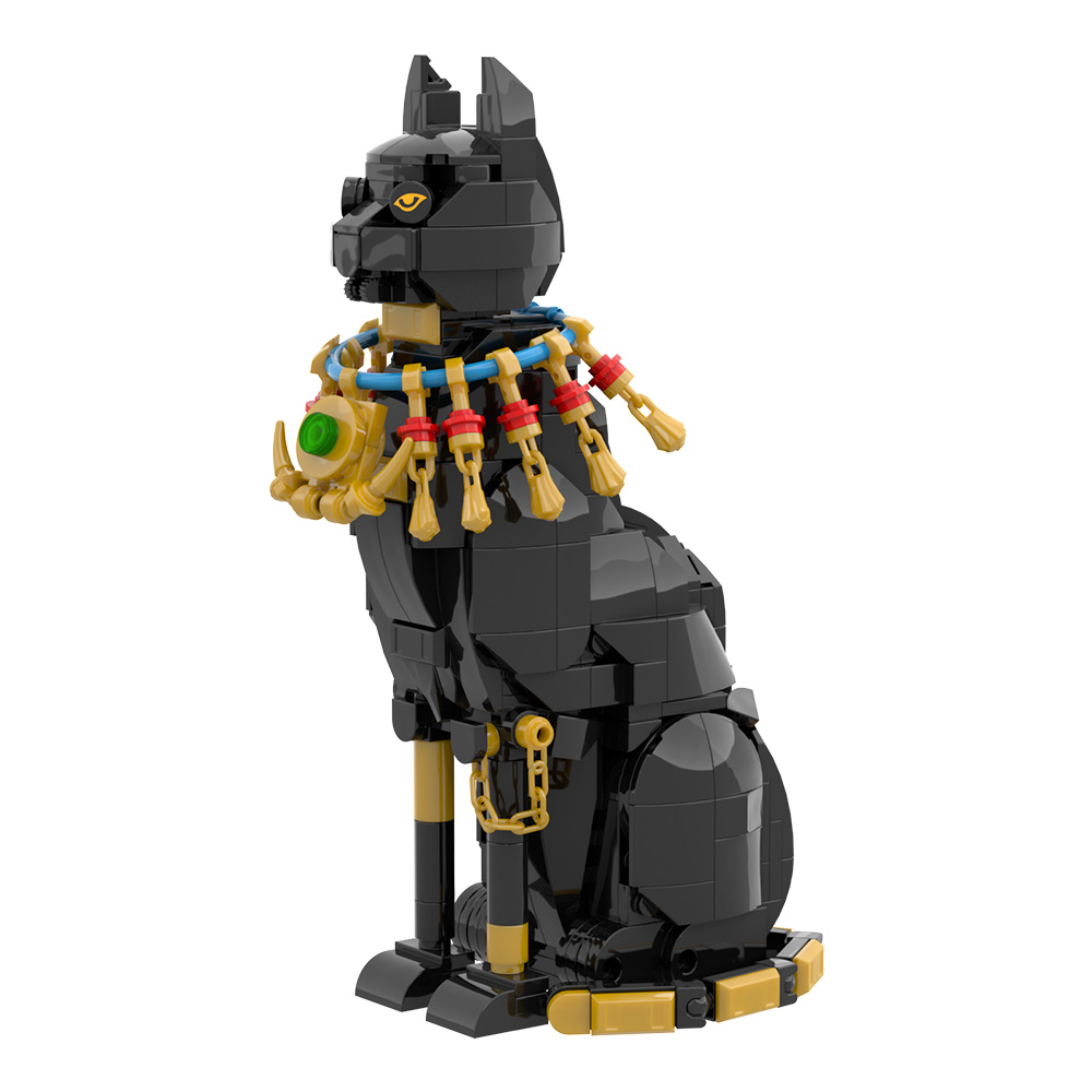 MOC 이집트 고양이 블록 모델 이집트 피라미드 수호  - Kids Toys Egypt 리뷰 및 가격