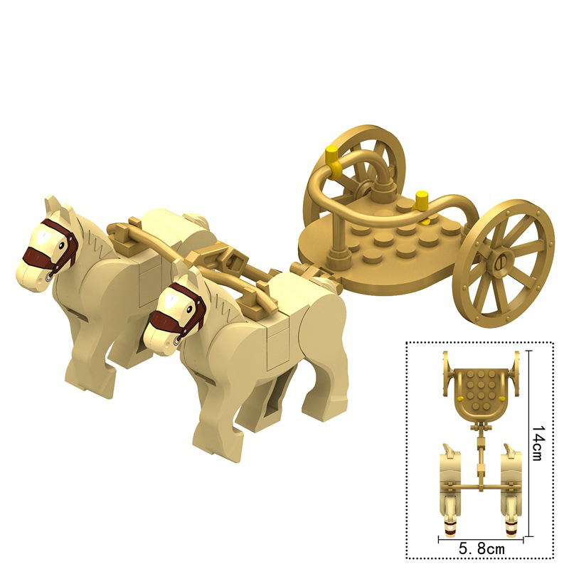 MOC 고대 이집트 마차 모델 빌딩 블록 액세서리 운송 - Kids Toys Egypt 리뷰 및 가격