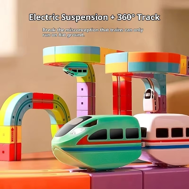 반중력 차량이 포함된 전기 자기 트랙 세트 - 100개 - Kids Toys Electric Car 리뷰 및 가격