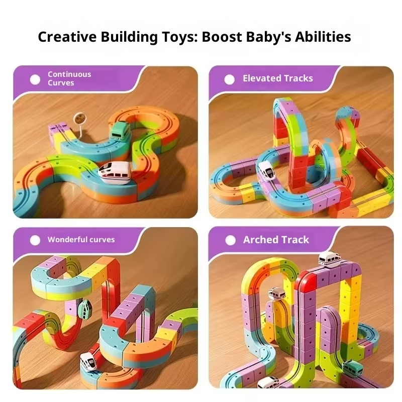 반중력 차량이 포함된 전기 자기 트랙 세트 - 100개 - Kids Toys Electric Car 리뷰 및 가격