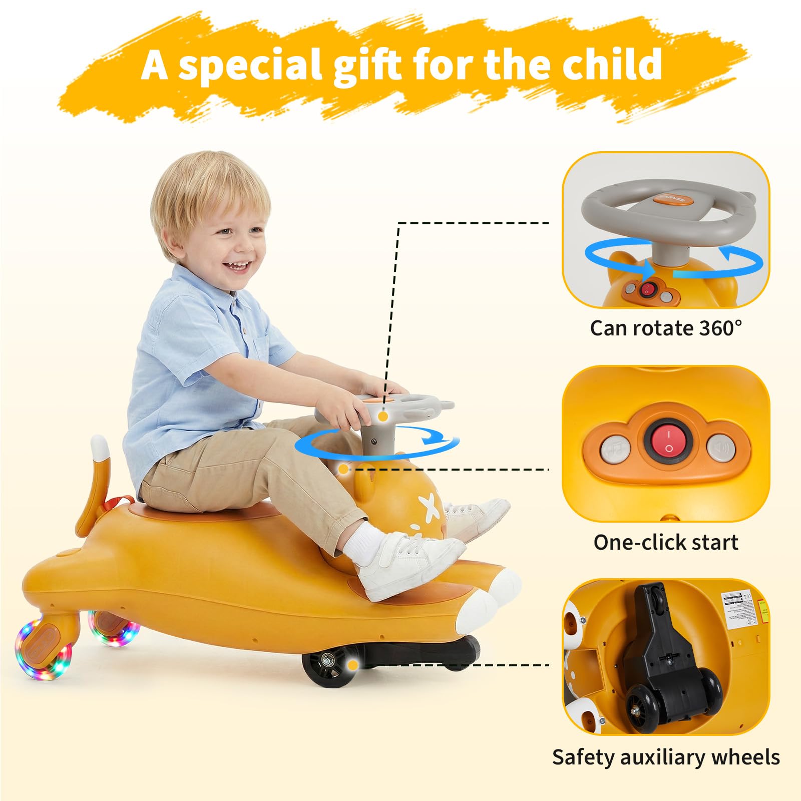 어린이용 전동 흔들 자동차 (페달 포함), 6V/12V - Kids Toys Electric Car 리뷰 및 가격